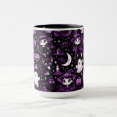 Mug Fantôme, Sorcières, Chats noirs, Chauves-souris et (Centre)