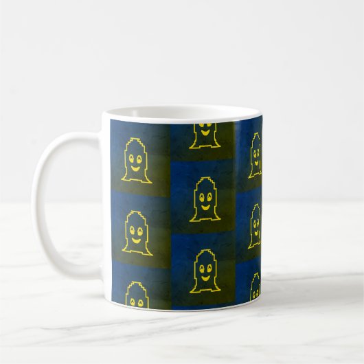 Mug Fantôme souriant mignon (Gauche)