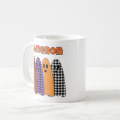 Mug Fantômes à carreaux Halloween (Devant gauche)