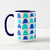 Mug Fantômes bleus d'Halloween (Gauche)