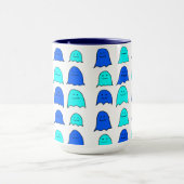 Mug Fantômes bleus d'Halloween (Centre)