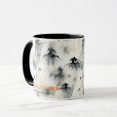 Mug Fantômes d'aquarelle Personnalisé Halloween heureu (Devant gauche)