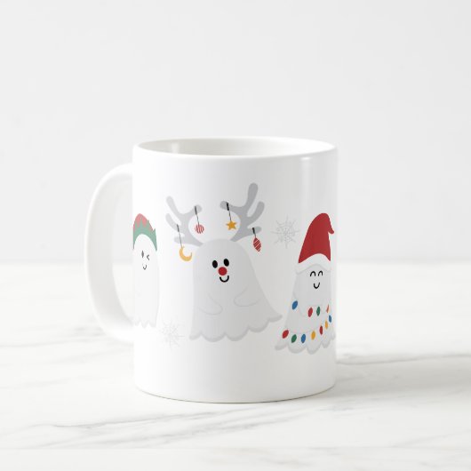 Mug Fantômes de Noël Éffrayants (Devant gauche)