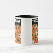 Mug Fantômes d'Halloween Patch de citrouille hantée (Centre)