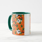 Mug Fantômes d'Halloween Patch de citrouille hantée (Devant gauche)