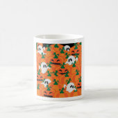 Mug Fantômes d'Halloween Patch de citrouille hantée (Centre)