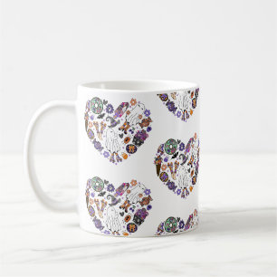 Mug Fantômes d'Halloween rétro avec Lames à rouleaux