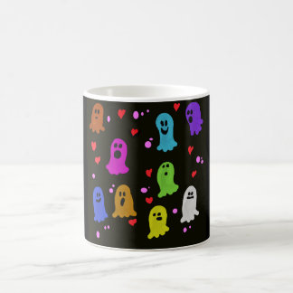 Mug fantômes éffrayants, fantômes colorés