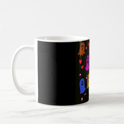 Mug fantômes éffrayants, fantômes colorés (Gauche)