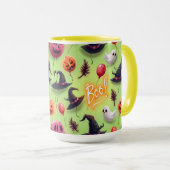 Mug Fantômes et ballons, Halloween, par Natasha Us (Devant droit)