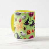 Mug Fantômes et ballons, Halloween, par Natasha Us (Devant gauche)