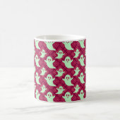 Mug Fantômes verts sur carreaux rouges (Centre)