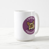 Mug Faon pourpre je parle Frenchie (Devant droit)