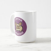 Mug Faon pourpre je parle Frenchie (Devant gauche)