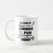 Mug Farewell Coworker Boss - nous sommes amis Custom (Gauche)