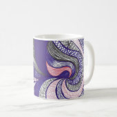 Mug Farimah | Art abstrait à main levée fluide (Devant droit)
