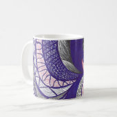 Mug Farimah | Art abstrait à main levée fluide (Devant gauche)