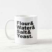 Mug Farine & Eau & Sel & Levure | Ingrédients pour Pai (Gauche)