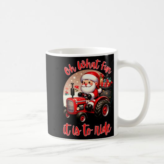 Mug Farm Truck Oh What Fun It Is To Ride Santa Tractor (Droite)