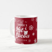 Mug Farmhouse Christmas Custom Family Hot Cocos (Devant gauche)