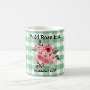 Mug Farmhouse Country En vichy Wild Roses