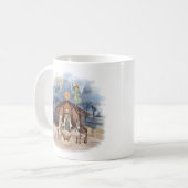 Mug Farmhouse rustique Noël Joie Nativité (Devant gauche)