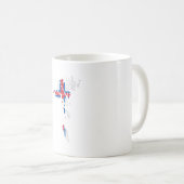 Mug Faroe Islands flag and map (Devant droit)