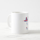 Mug Faroe Islands flag and map (Devant gauche)