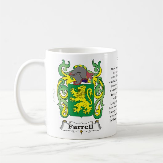 Mug Farrell, l'origine, signification et la crête (Gauche)