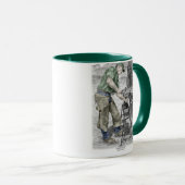 Mug Farrier Blacksmith en utilisant Anvil (Devant droit)