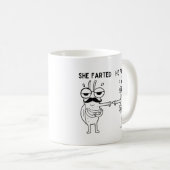 Mug Farting Bug Humor (Devant droit)