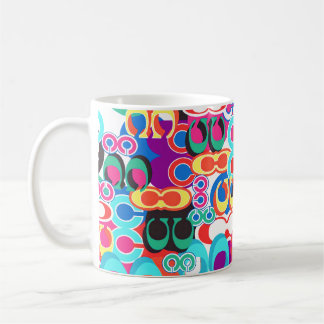 Mug fashion abstract floral design