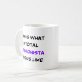 Mug fashionista, total (Devant gauche)