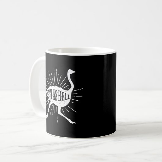 Mug Fast As Hell Safari Ostrich (Devant gauche)