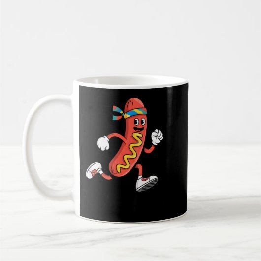 Mug Fast Food Funny Pun Working Out Running Jogging Gy (Gauche)
