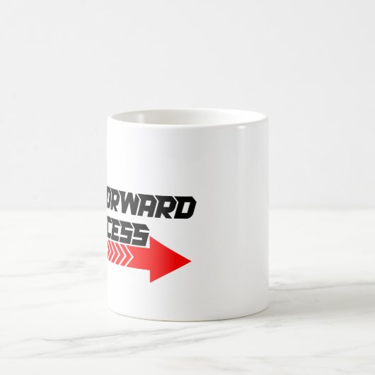 Mug Fast Forward – Bold Red Motivation Quote Design (Centre)