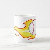 Mug Fastball Flame Baseball Sports (Centre)