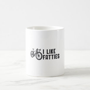 Mug Fat Bike J'Aime Fatties Biker Vélo Retro Vintage