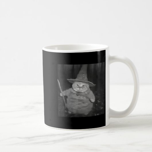 Mug Fat Wizard Cat Fat Kitten Wizard Funny Cat Meme Br (Droite)