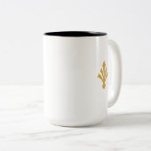 Mug Fatale Femme Art Déco (noir 2 tons) (Devant droit)