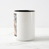 Mug Fatale Femme Art Déco (noir 2 tons) (Centre)