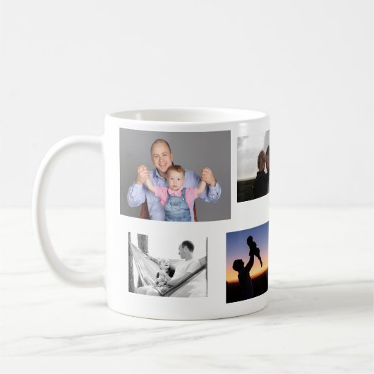 Mug Father Son Love Best Dad Ever Collage Art (Gauche)