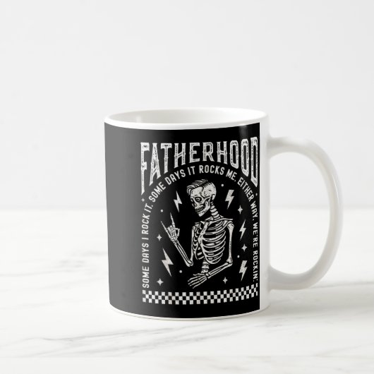 Mug Fatherhood Some Days I Rock It Skeleton Dad Tour F (Droite)