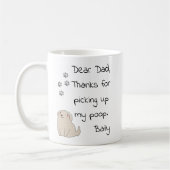 Mug Father's Day Dad From Dog Gift (Gauche)