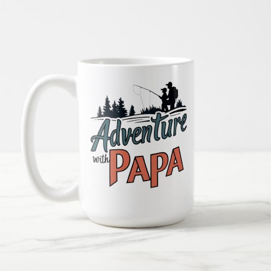 Mug Father's Day mug, The Best gift for papa (Gauche)