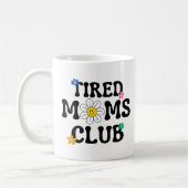 Mug Fatigué Moms Club Retro Daisy Funny (Gauche)