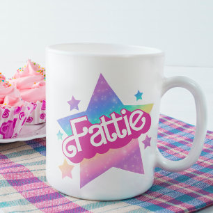 Mug Fattie Plus Size Rainbow Retro 90's Nostalgia Star