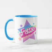 Mug Fattie Plus Size Rainbow Retro 90's Nostalgia Star (Gauche)