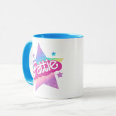 Mug Fattie Plus Size Rainbow Retro 90's Nostalgia Star (Devant gauche)