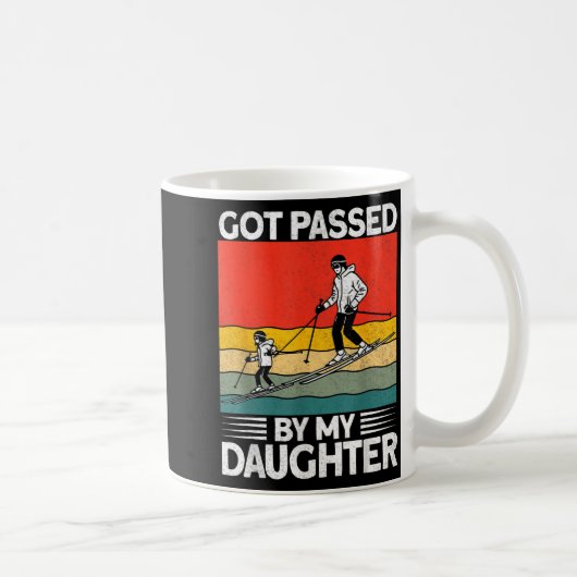 Mug Fauchée par ma fille Drôle de ski _16 (Droite)